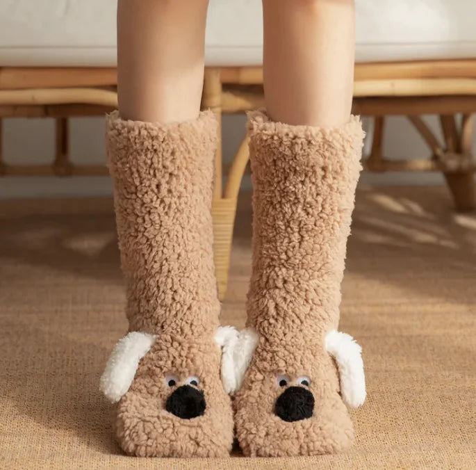 PXW Women’s Plush Dog Socks