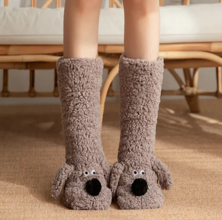 PXW Women’s Plush Dog Socks