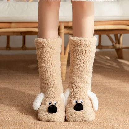 PXW Women’s Plush Dog Socks